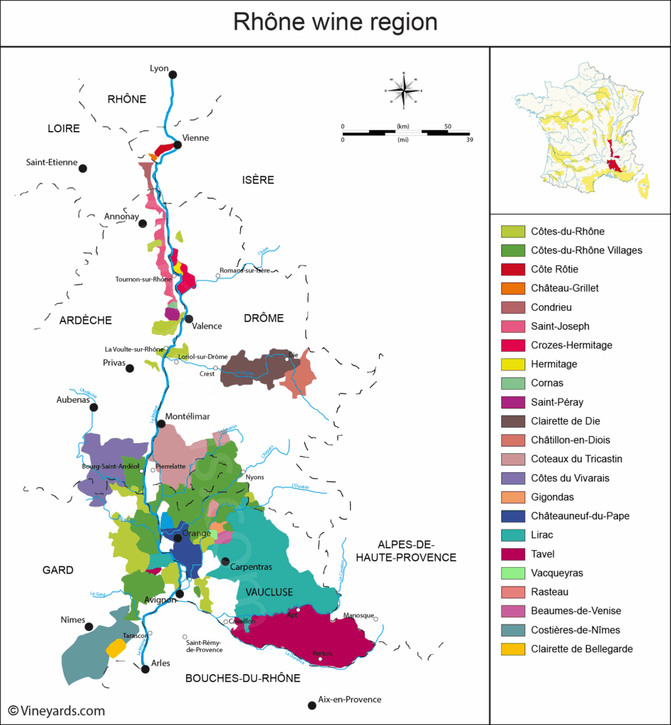 France-Rhône-Wine-Map