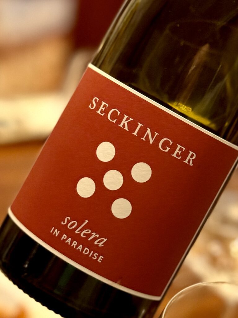 Weingut Seckinger, Solera in Paradise 바인구트 제킹어, 솔레라 인 파라다이스