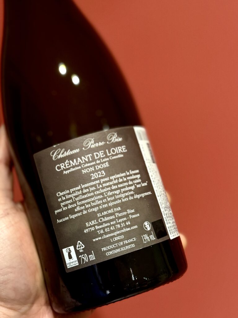 Chateau Pierre Bise Cremant de Loire Non Dose 샤토 피에르 비즈 크레망 드 루아르 농 도제