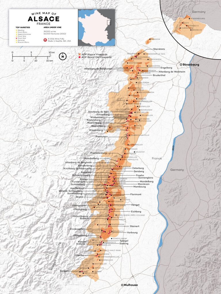 France-Alsace-Wine-Map 프랑스 알자스 와인 지도
