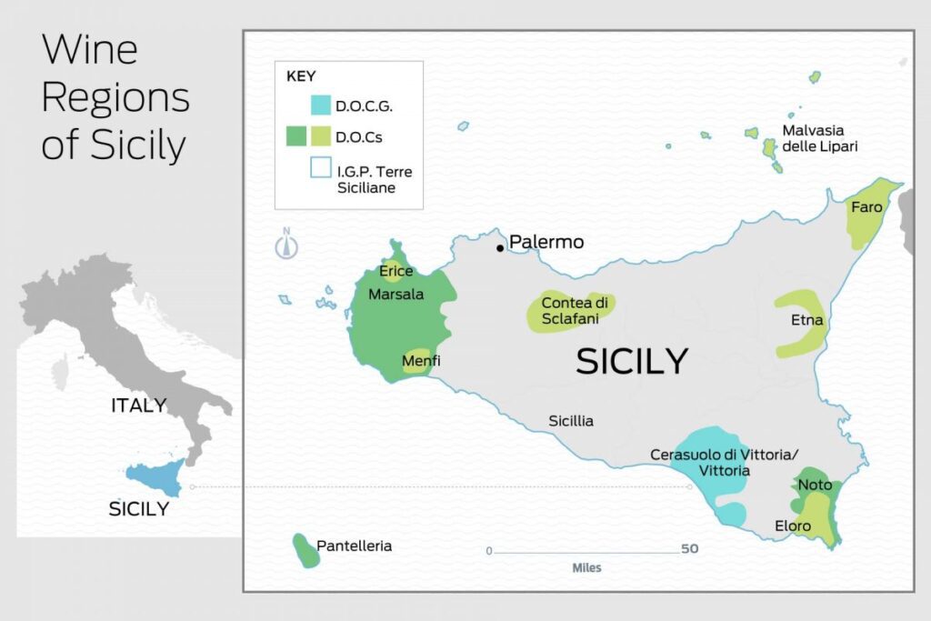 Sicilia Wine Region 시칠리아 와인 산지