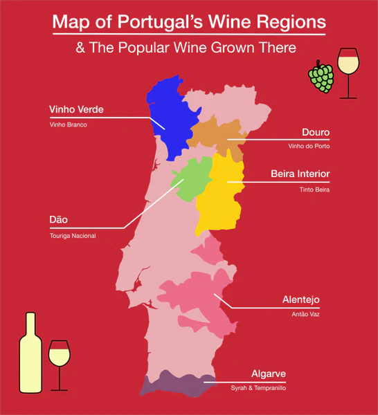PORTUGAL-WINE-MAP 포르투갈 와인 지도