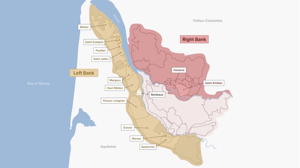 bordeaux-wine-region 보르도 와인 지도