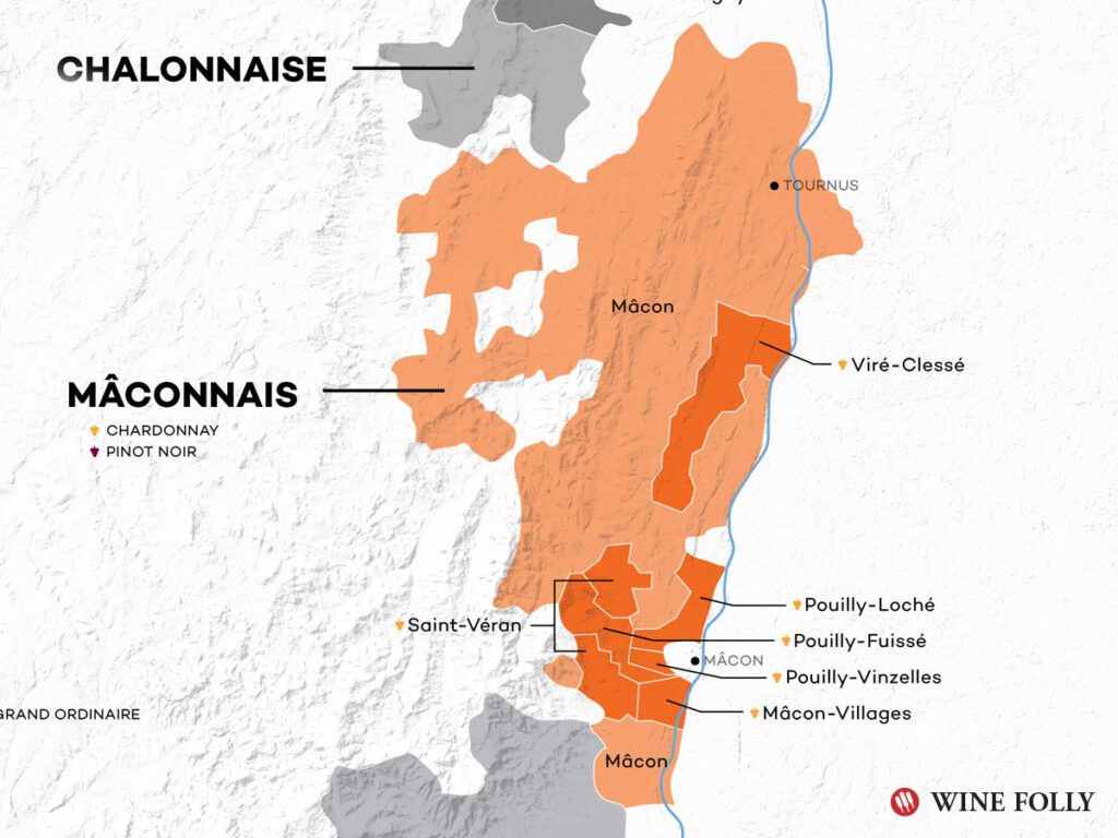 france-bourgogne-maconnais-wine-map 프랑스 부르고뉴 마코네 와인 지도