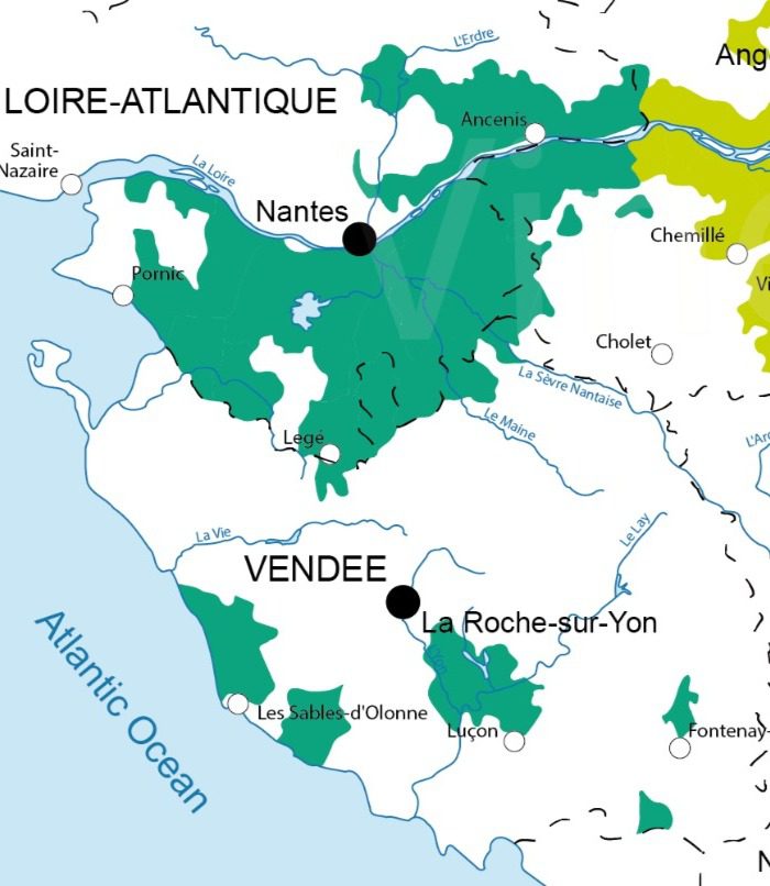 france-loire-Vendee 프랑스 루아르 방데 지도