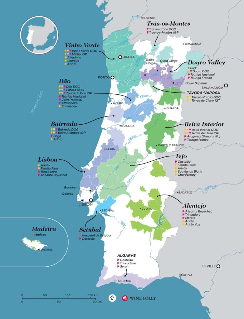 portugal-wine-map 포르투갈 와인 지도