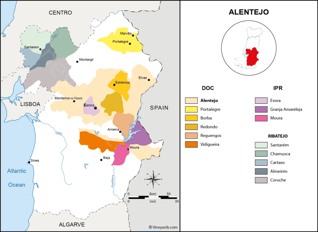 portugal_Alentejo_Wine_Map 포르투갈 알렌테주 와인 지도