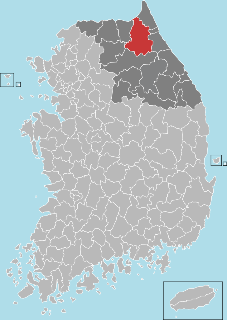 Gangwon-Inje 강원도 인제 지도